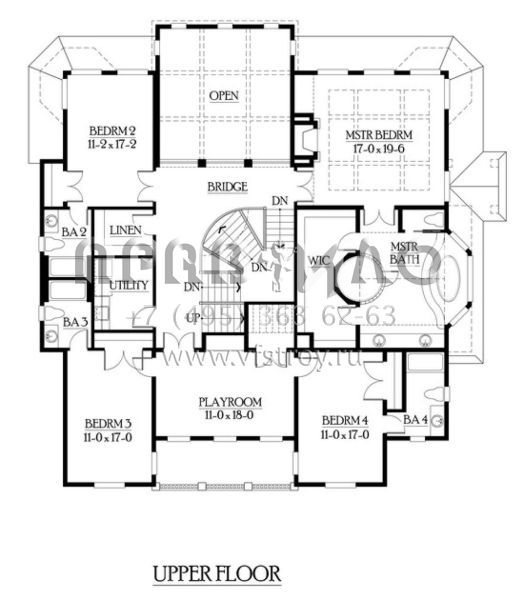 Проект трехэтажного дома с гаражом на три и более машин в современном стиле S5-457 (341-00280)