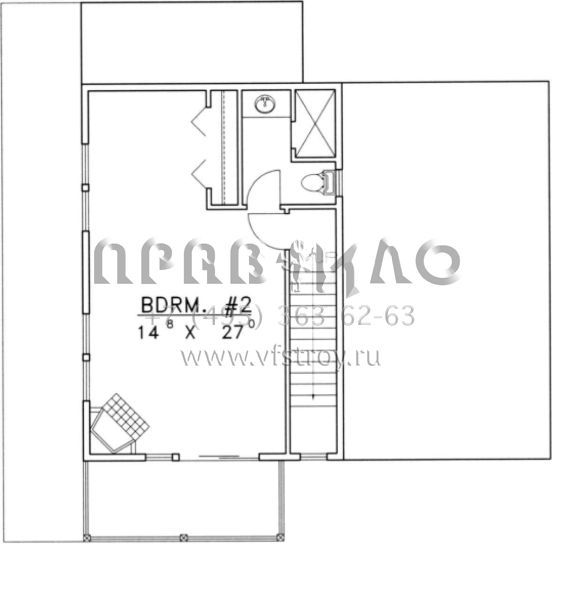 Проект двухэтажного дома без гаража в современном стиле S5-142 (039-00346)