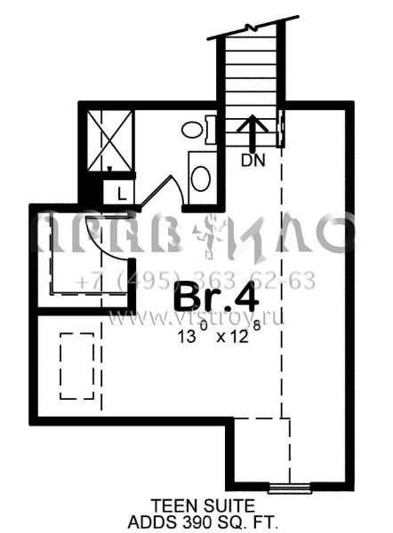 Проект одноэтажного дома с гаражом на три и более машин в стиле Ранчо S5-203 (402-01550)