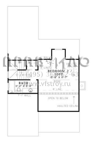 Проект двухэтажного дома с гаражом на две машины в стиле Ранчо S5-120 (110-00476)