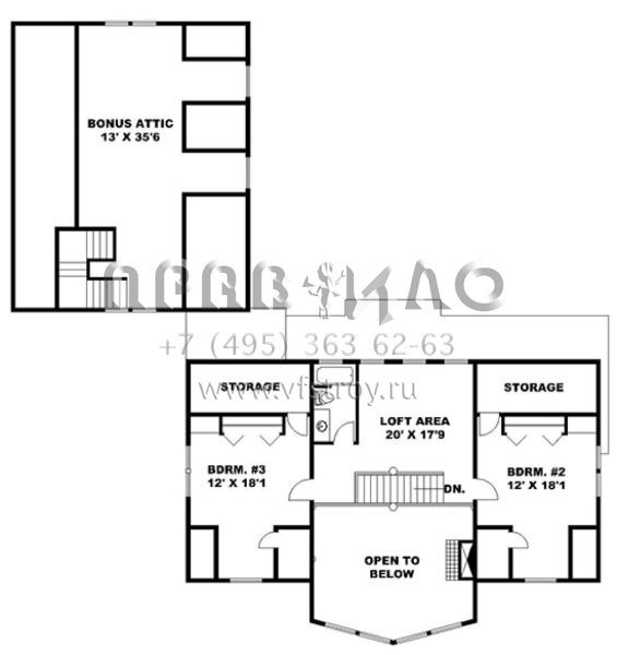 Проект трехэтажного дома с гаражом на две машины в стиле Шале S5-394 (039-00680)