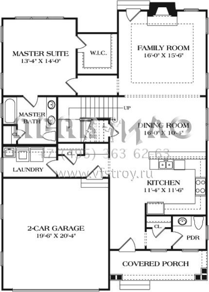 Проект двухэтажного дома с гаражом на две машины в современном стиле S5-175 (3323-00596)