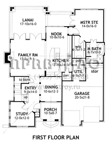 Проект двухэтажного дома с гаражом на две машины в английском стиле S5-199 (9401-00007)