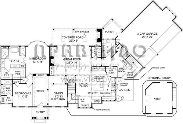 Проект двухэтажного дома с гаражом на три и более машин в современном стиле S5-283 (4195-00028)