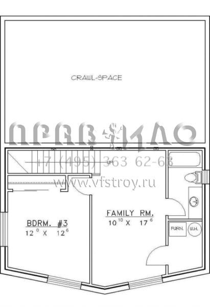 Проект одноэтажного дома с гаражом на две машины в стиле Ранчо S5-166 (039-00022)