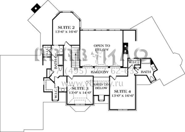 Проект двухэтажного дома с гаражом на три и более машин в современном стиле S5-519 (3323-00396)
