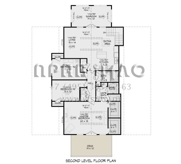 Проект двухэтажного дома без гаража в стиле БарнХаус S5-169 (940-00711)