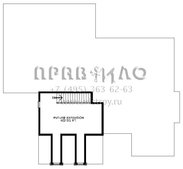 Проект одноэтажного дома с гаражом на две машины в английском стиле S5-219 (402-01478)