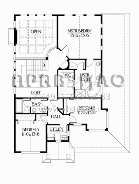 Проект двухэтажного дома с гаражом на три и более машин в американском стиле S5-234 (341-00039)