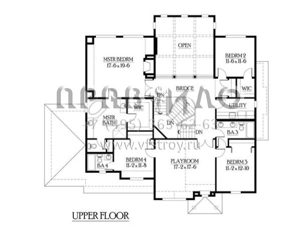Проект двухэтажного дома с гаражом на три и более машин в американском стиле S5-345 (341-00138)