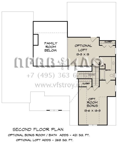 Проект одноэтажного дома с гаражом на две машины в стиле Ранчо S5-193 (6082-00162)