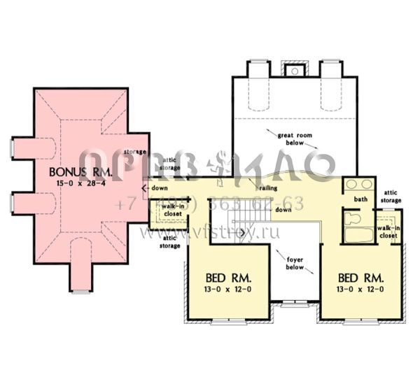 Проект двухэтажного дома с гаражом на три и более машин в стиле Особняк S5-275 (2865-00308)