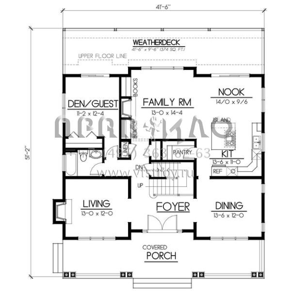 Проект двухэтажного дома с гаражом на три и более машин в американском стиле S5-243 (692-00216)