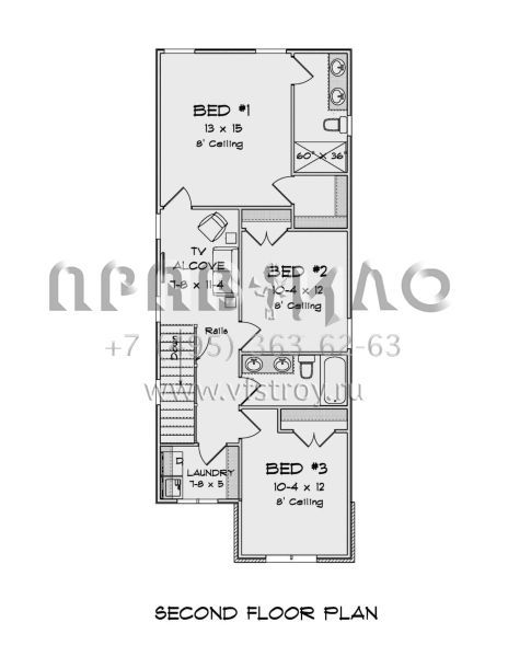 Проект двухэтажного дома с гаражом на одну машину в современном стиле S5-146 (4848-00387)