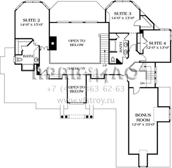 Проект двухэтажного дома с гаражом на три и более машин в прибрежном стиле S5-340 (3323-00353)