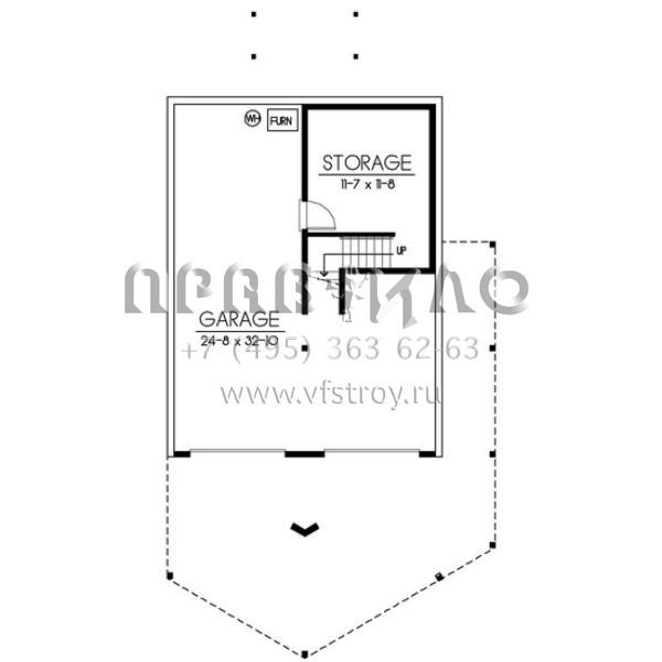 Проект двухэтажного дома с гаражом на три и более машин в современном стиле S5-137 (692-00220)