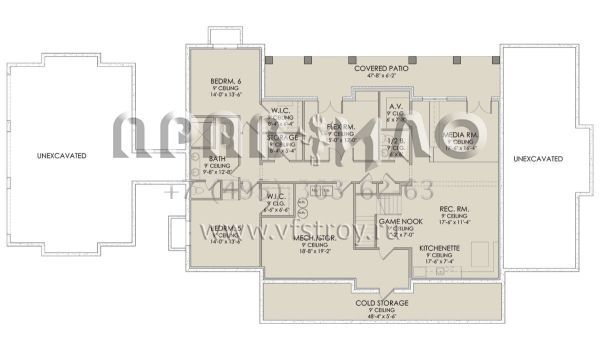 Проект двухэтажного дома с гаражом на три и более машин в современном стиле S5-452 (6422-00019)