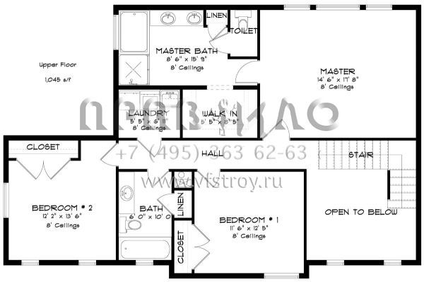 Проект двухэтажного дома с гаражом на три и более машин в американском стиле S5-202 (2802-00032)