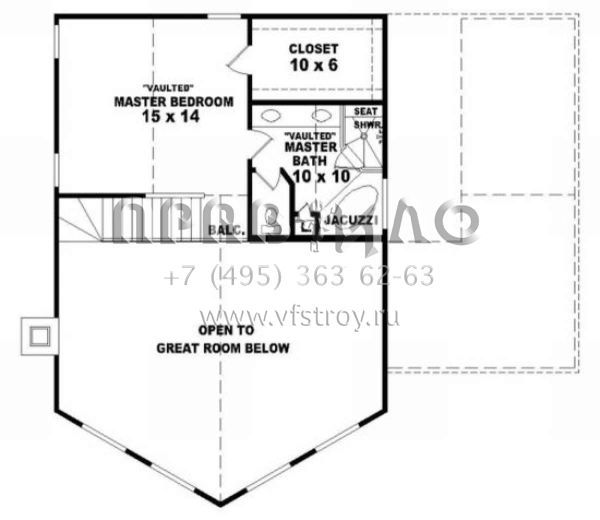 Проект двухэтажного дома без гаража в современном стиле S5-170 (053-00302)