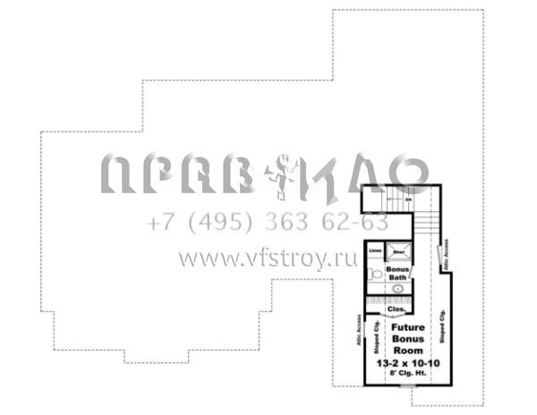 Проект одноэтажного дома с гаражом на две машины в стиле Ранчо S5-178 (348-00179)