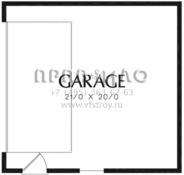 Проект двухэтажного дома с гаражом на две машины в стиле Ранчо S5-275 (2559-00349)