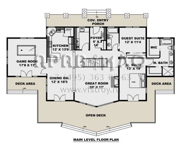 Проект двухэтажного дома без гаража в американском стиле S5-316 (039-00740)
