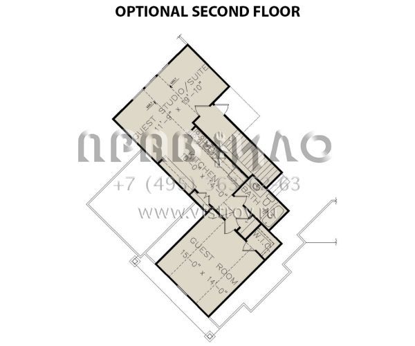 Проект одноэтажного дома с гаражом на две машины в современном стиле S5-291 (699-00333)
