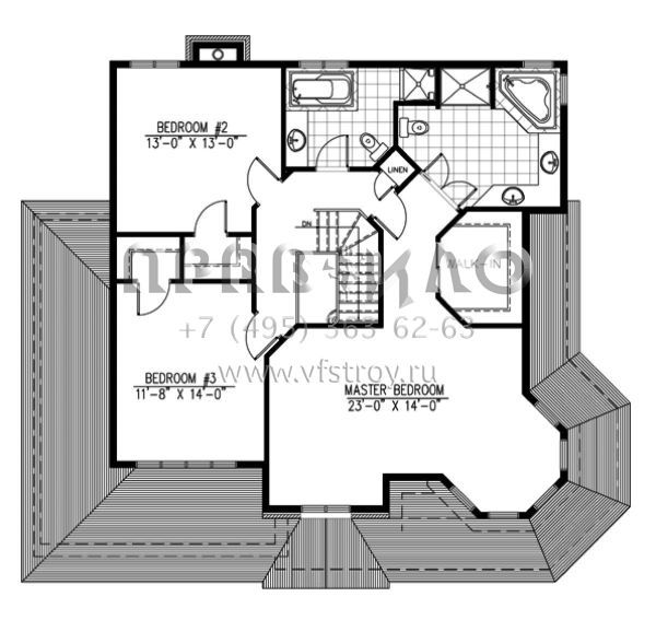 Проект двухэтажного дома с гаражом на одну машину в английском стиле S5-198 (1785-00014)