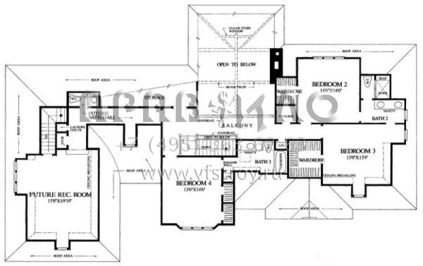 Проект двухэтажного дома с гаражом на две машины в стиле Ранчо S5-348 (7922-00131)