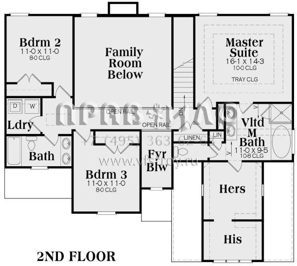 Проект двухэтажного дома с гаражом на две машины в американском стиле S5-213 (009-00100)
