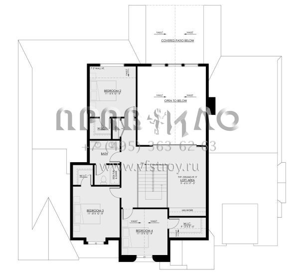 Проект двухэтажного дома с гаражом на две машины в английском стиле S5-316 (8937-00003)