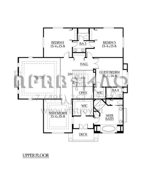 Проект двухэтажного дома с гаражом на три и более машин в современном стиле S5-383 (341-00148)