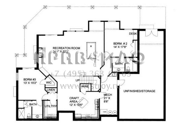 Проект двухэтажного дома с гаражом на две машины в скандинавском стиле S5-524 (039-00502)