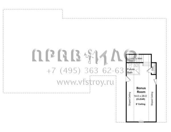 Проект одноэтажного дома с гаражом на две машины в стиле Ранчо S5-188 (348-00114)