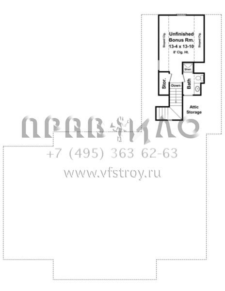 Проект одноэтажного дома с гаражом на две машины в стиле Ранчо S5-204 (348-00186)