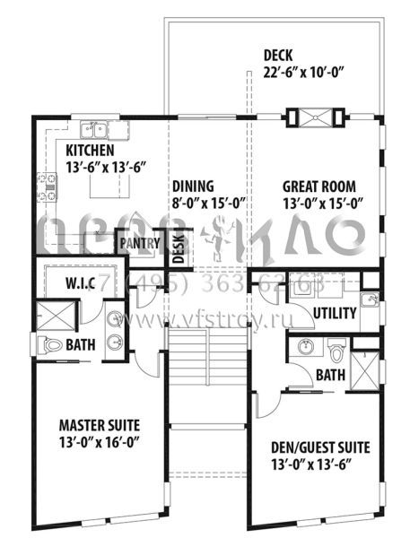 Проект двухэтажного дома с гаражом на две машины в современном стиле S5-190 (9488-00016)
