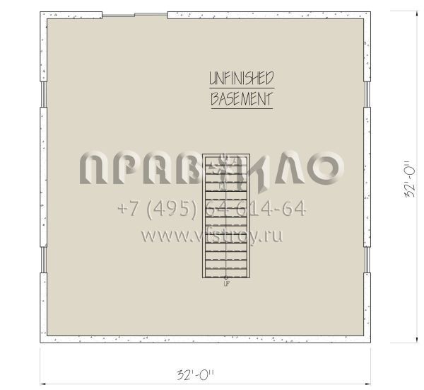 Проект двухэтажного дома без гаража в стиле Ранчо S5-190 (1754-00039)