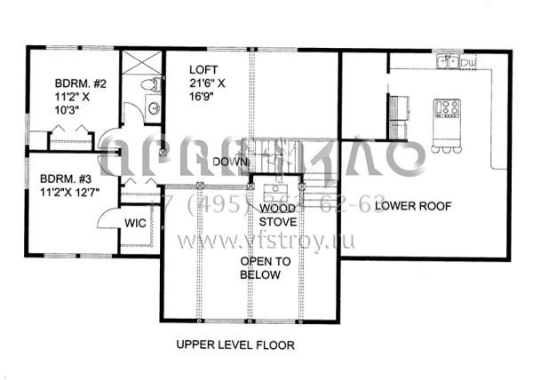 Проект двухэтажного дома с гаражом на две машины в стиле Шале S5-239 (039-00614)