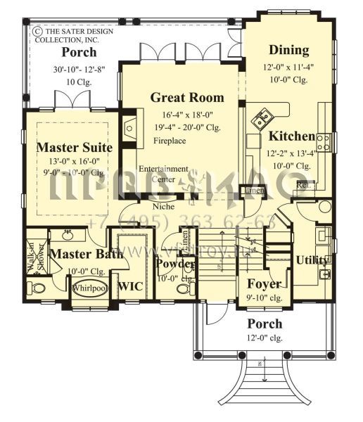 Проект трехэтажного дома с гаражом на две машины в прибрежном стиле S5-221 (8436-00032)