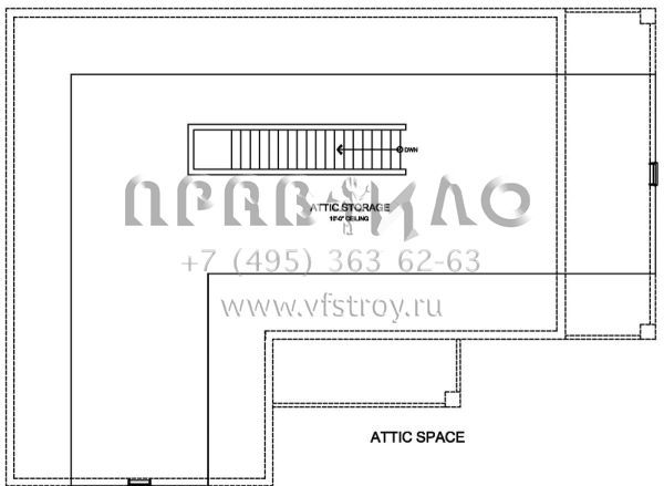 Проект одноэтажного дома с гаражом на две машины в стиле Ранчо S5-104 (3978-00190)