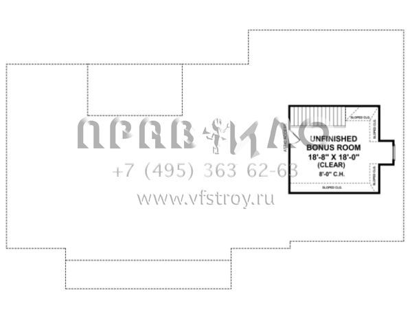 Проект одноэтажного дома с гаражом на две машины в английском стиле S5-242 (348-00153)