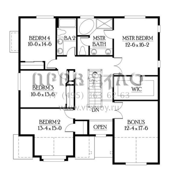 Проект двухэтажного дома с гаражом на две машины в скандинавском стиле S5-246 (341-00005)