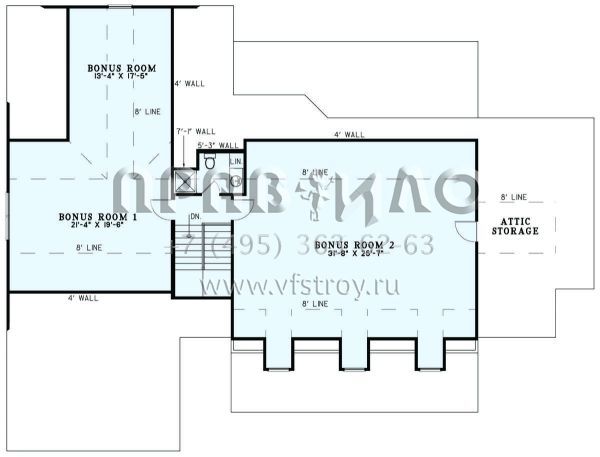 Проект одноэтажного дома с гаражом на три и более машин в стиле Ранчо S5-216 (110-01074)