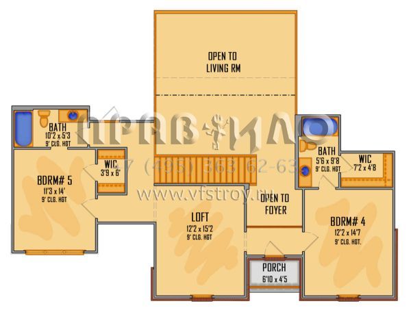 Проект двухэтажного дома с гаражом на три и более машин в английском стиле S5-359 (5995-00023)