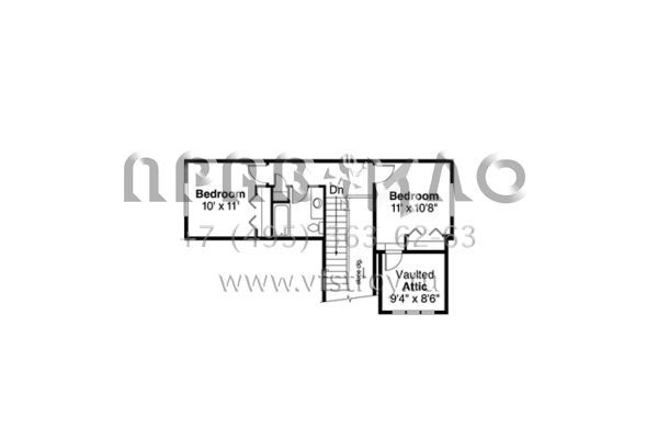 Проект двухэтажного дома с гаражом на две машины в современном стиле S5-173 (035-00711)