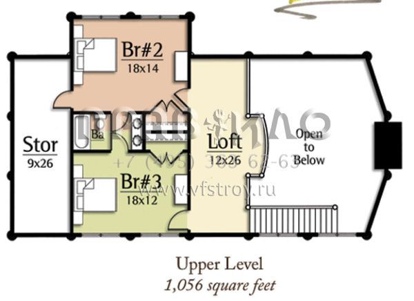 Проект двухэтажного дома с гаражом на две машины в стиле Ранчо S5-260 (8504-00012)