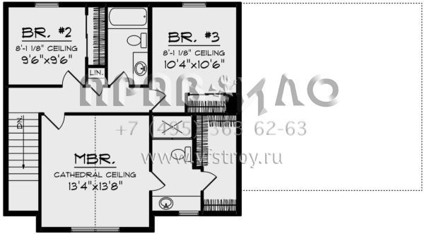 Проект двухэтажного дома с гаражом на две машины в современном стиле S5-138 (1020-00002)