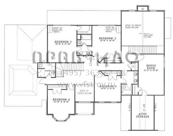 Проект двухэтажного дома с гаражом на три и более машин в современном стиле S5-414 (110-00436)