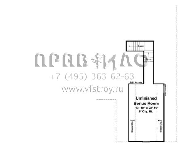 Проект одноэтажного дома с гаражом на две машины в стиле Ранчо S5-192 (348-00117)