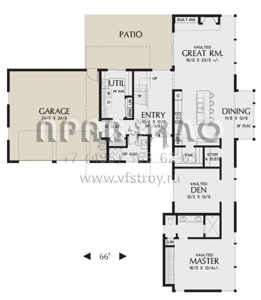 Проект двухэтажного дома с гаражом на две машины в современном стиле S5-220 (2559-00892)